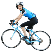 Woman On Bicycle Png Image PNG Image