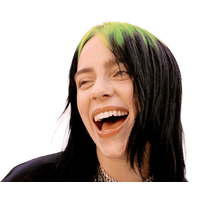 hair-eilish-green-billie-free-hq-image-transparent-hq-png-download