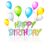 Party Birthday Text Happy Coloured Free Download PNG HD