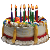 12 Years Old Candle Birthday Cake Clip Art Free PNG Image｜Illustoon