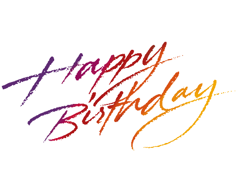 Text Cursive Birthday Free Download PNG HD PNG Image