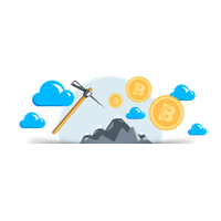 Cryptocurrency Mining Bitcoin Cloud Network Free Download Image