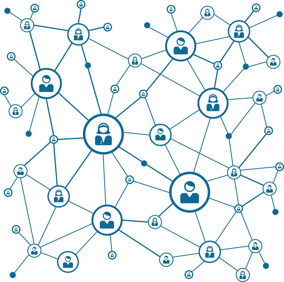 Vector Network Service People Blockchain Bitcoin Cryptocurrency PNG Image