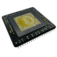 Mining Application-Specific Microcontroller Bitcoin Cryptocurrency Circuit Integrated PNG