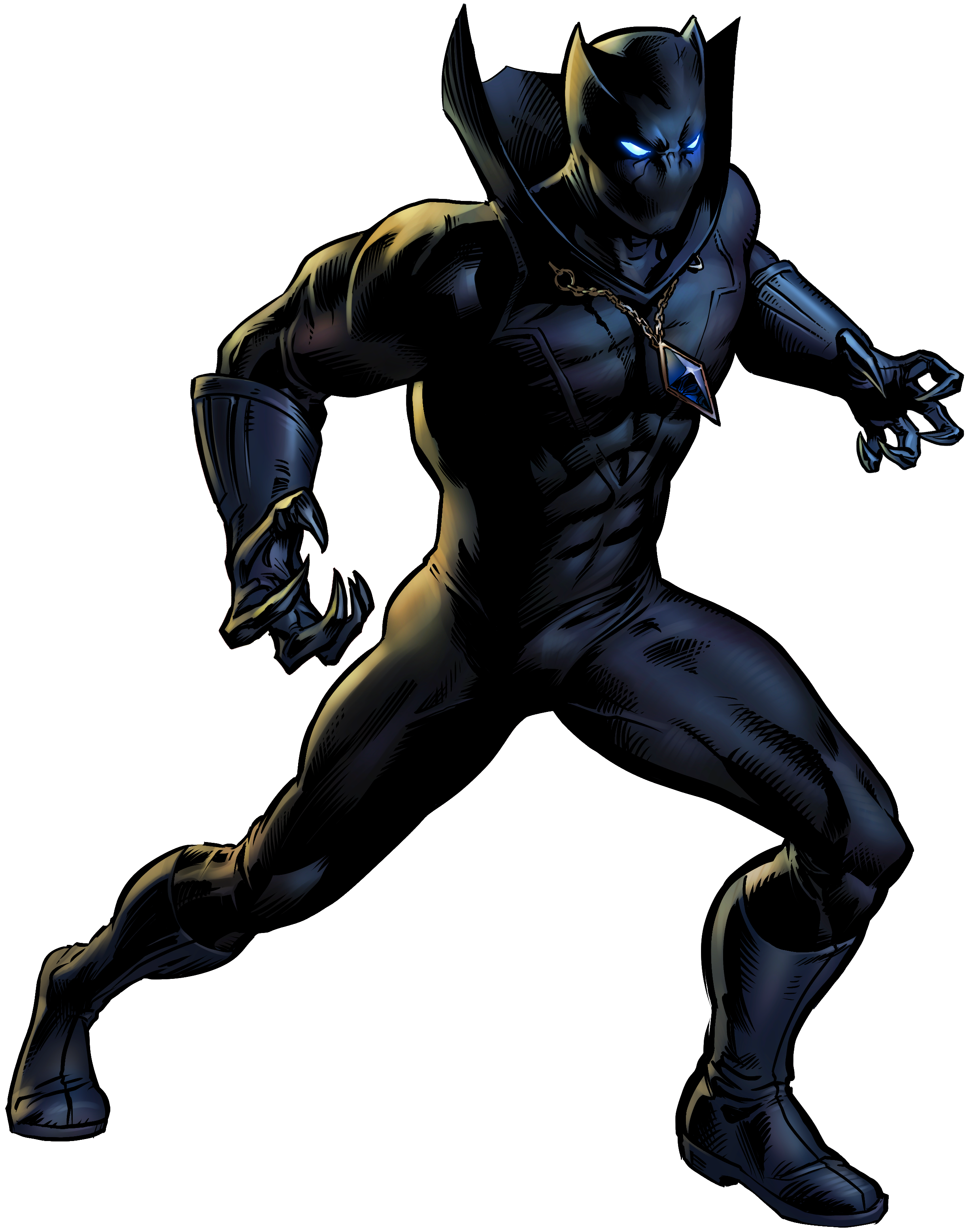 Superhero Panther Character Fictional Book Black Comic PNG Image
