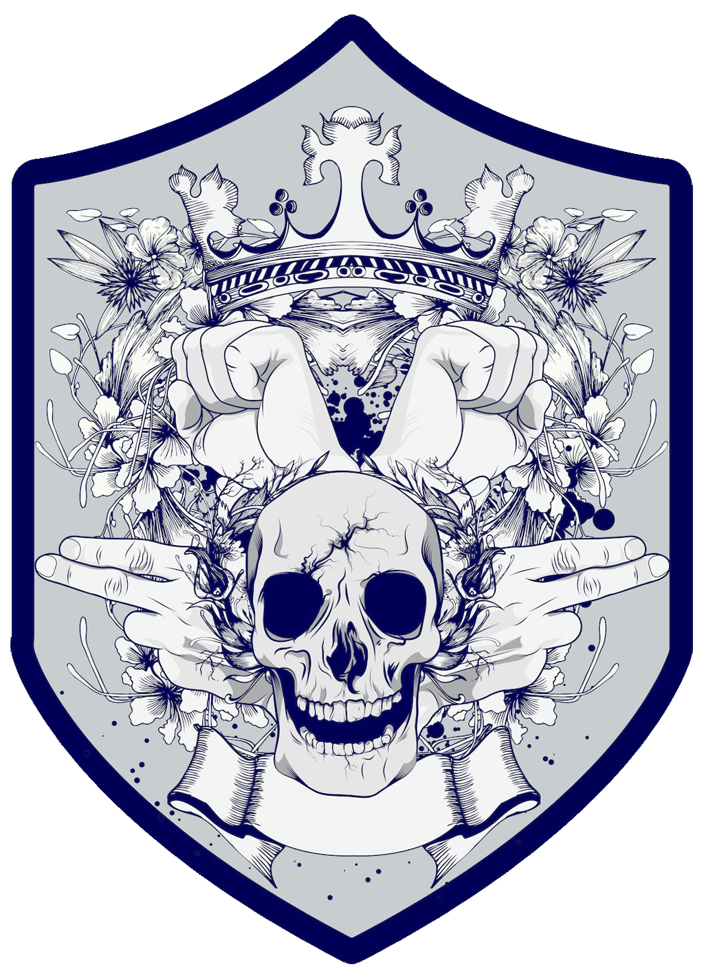 Symbol Tshirt Shield Skull Royaltyfree HQ Image Free PNG PNG Image