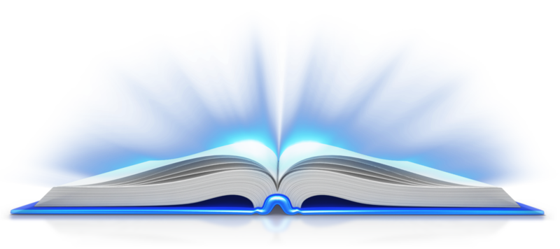 Open Book Light Transparent PNG Image