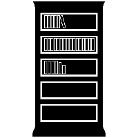 Bookshelf bookcase PNG
