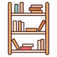 Bookshelf bookcase PNG