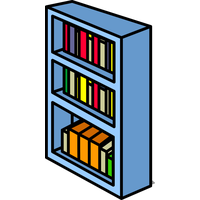 Bookshelf bookcase PNG