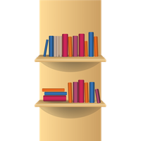 Bookshelf bookcase PNG