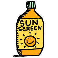 Sunscreen Bottle Drawing - Sunscreen Bottle Lotion Icon, Outline Style