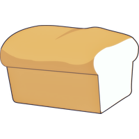 White Vector Bread Free HD Image PNG