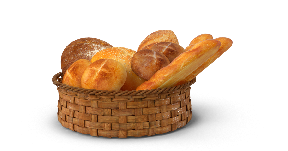 Basket Pic French Bread Free Download PNG HQ Transparent PNG Image