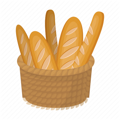 Basket Vector French Bread Free Download PNG HD PNG Image
