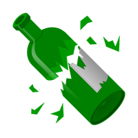 Broken bottle