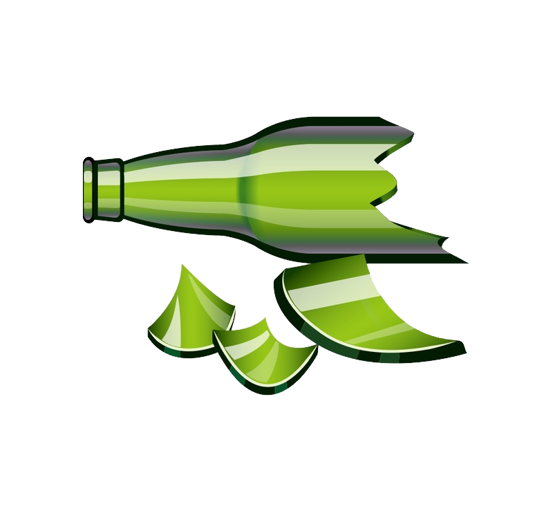 Broken bottle Transparent PNG Image