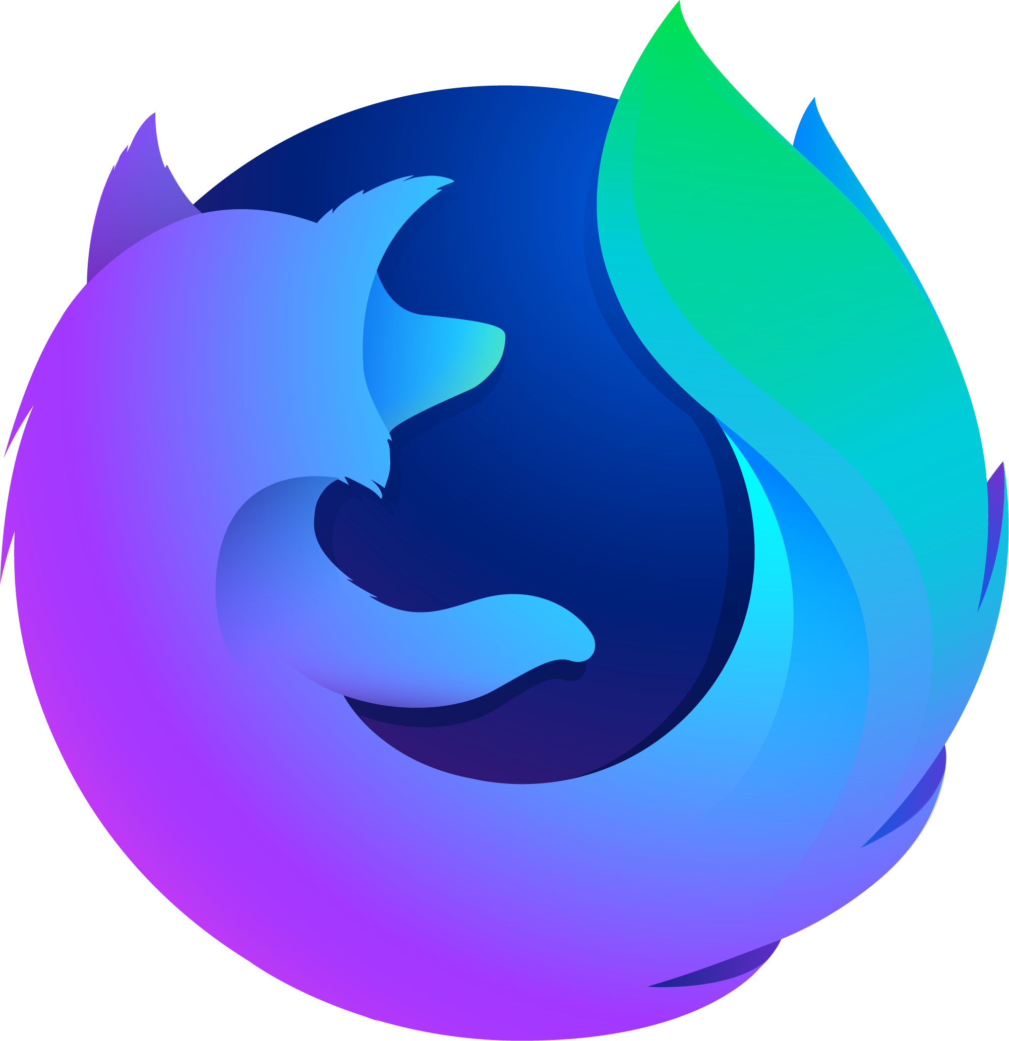 Purple Firefox Cool Free Clipart HD PNG Image