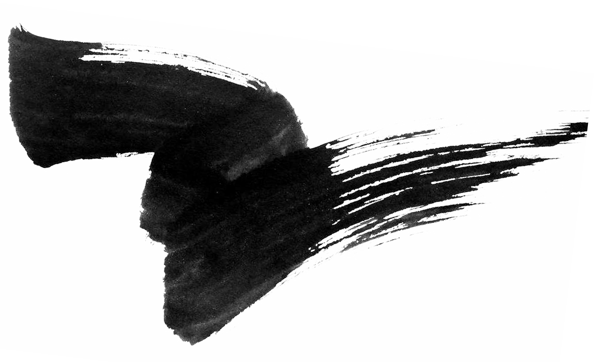 Monochrome Photography Brush Paintbrush Ink Free HD Image PNG Image