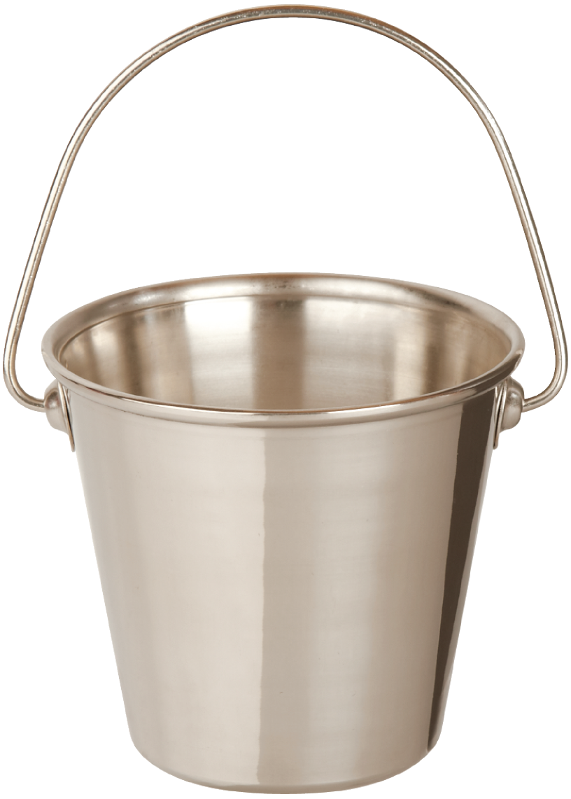 Bucket Silver PNG Image High Quality PNG Image