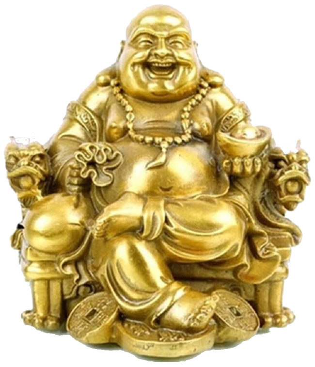 Golden Pic Buddha Laughing Download HQ PNG Image