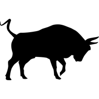 Vector Black Bull PNG Free Photo