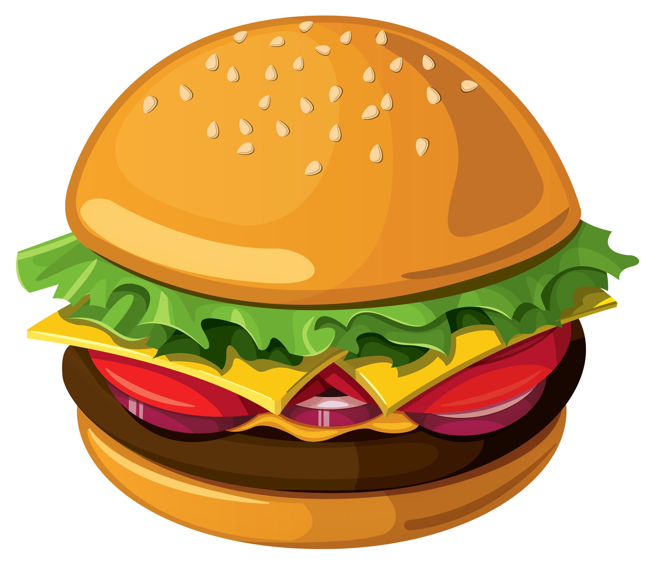 Cheese Bacon Burger Download HD PNG Image