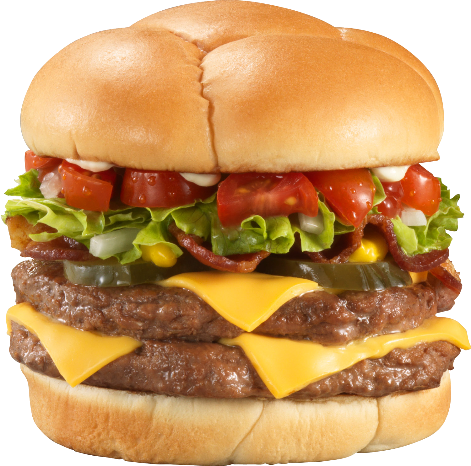 Burger Double Cheese Free Clipart HD PNG Image
