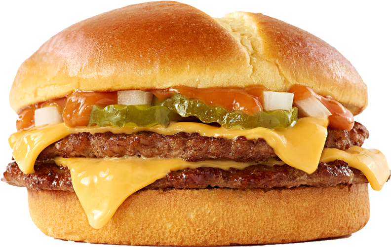 Burger Double Cheese HQ Image Free PNG Image