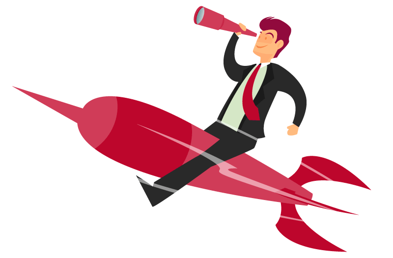 Distance Business Rocket Sitting Vector Education Man PNG Image