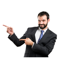 Businessman Poiting PNG Image