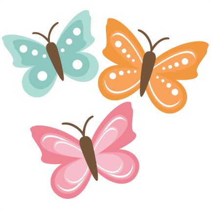 Cute Butterflies PNG Image