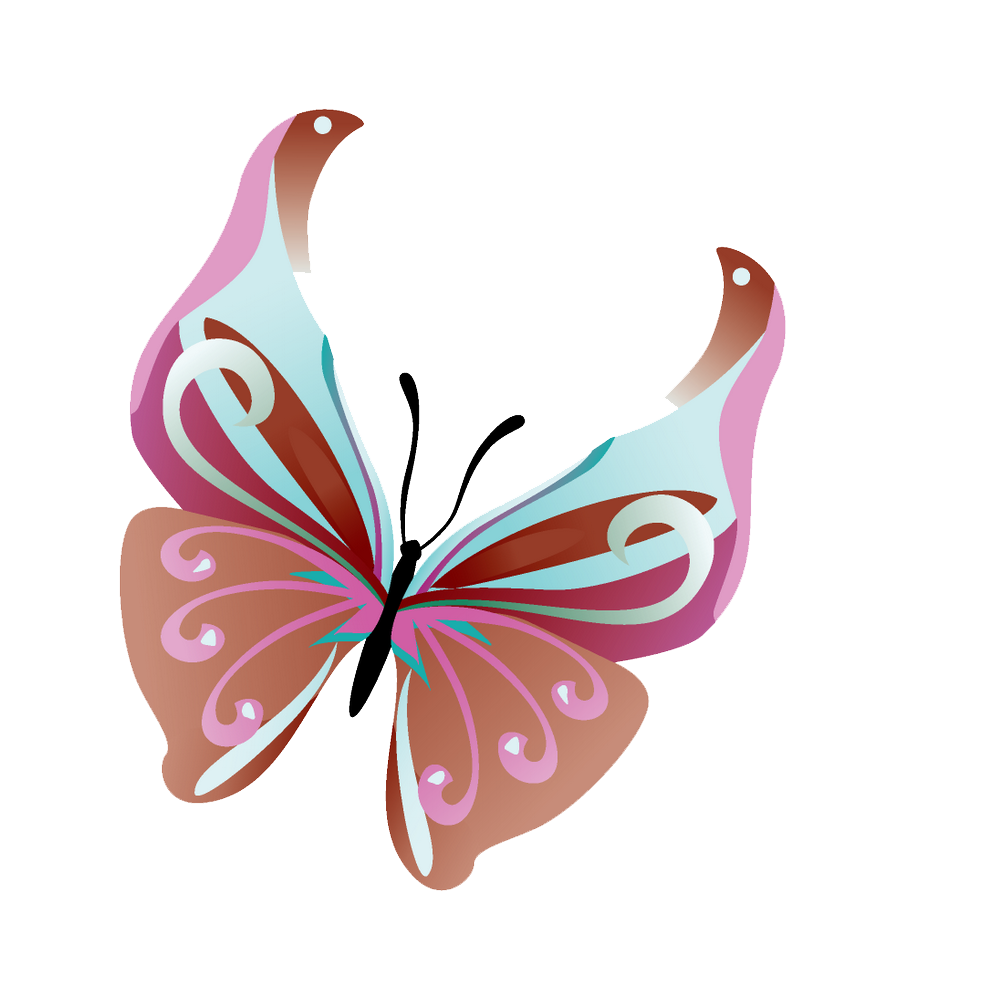 Butterflies Vector Transparent PNG Image