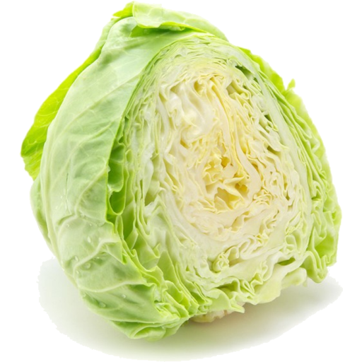 Cabbage Green Half Free Photo Transparent PNG Image