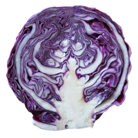 Purple Cabbage Half Free Transparent Image HD PNG