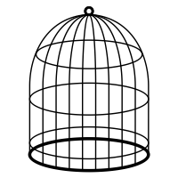 Cage bird PNG