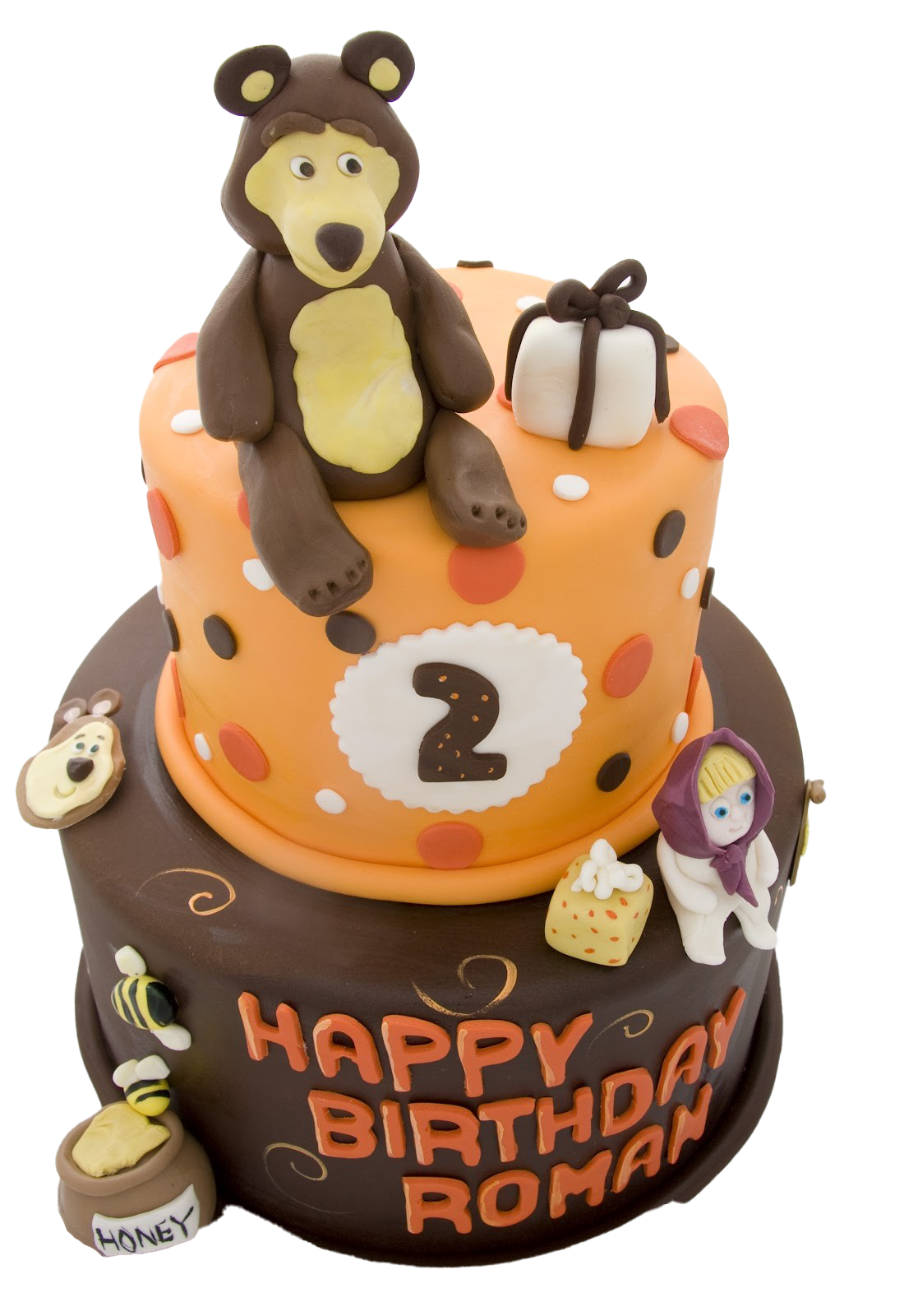 And Cake The Masha Bear PNG Image