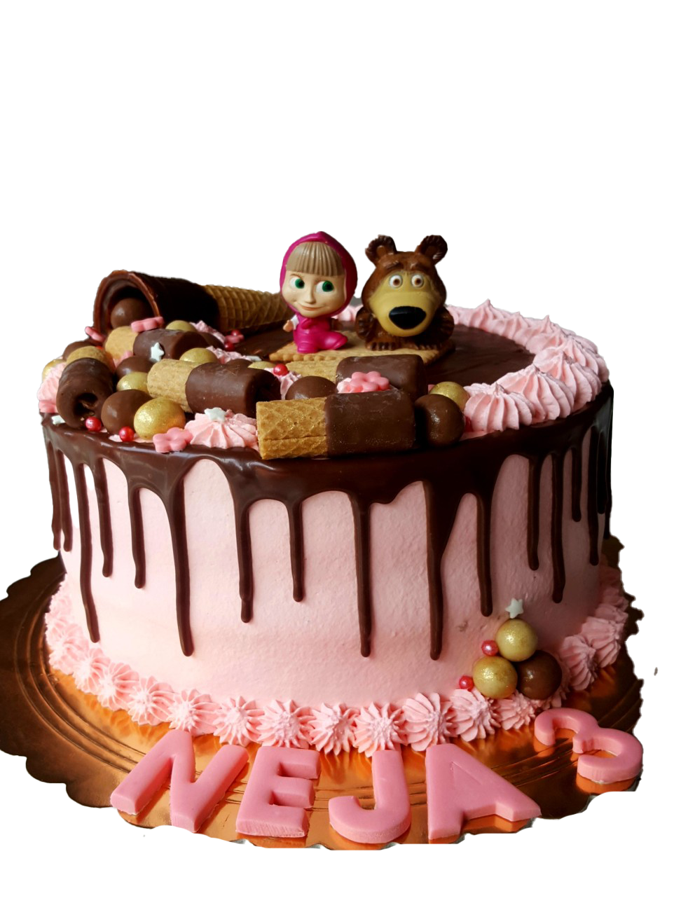 And Cake The Masha Bear Transparent PNG Image