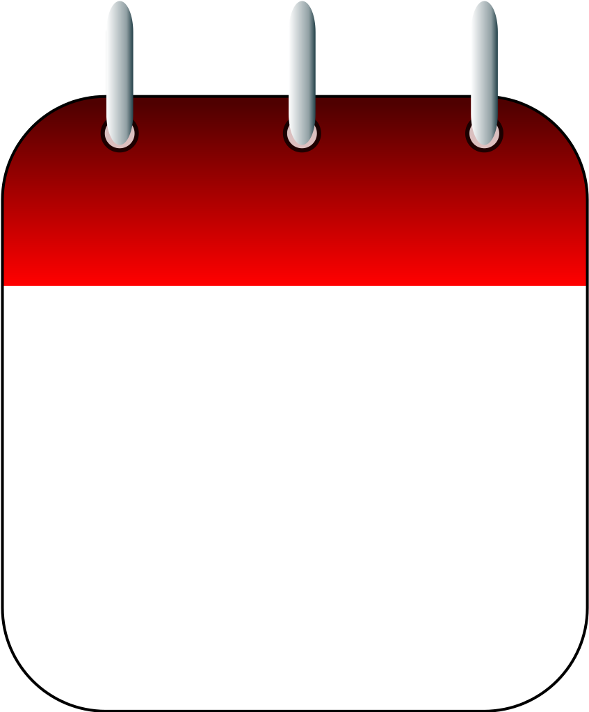 Area Scalable Vector Graphics Date Calendar Red Transparent HQ PNG 