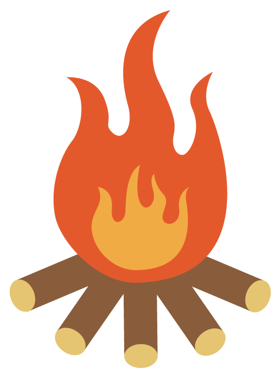 Vector Campfire Flame Free HD Image PNG Image