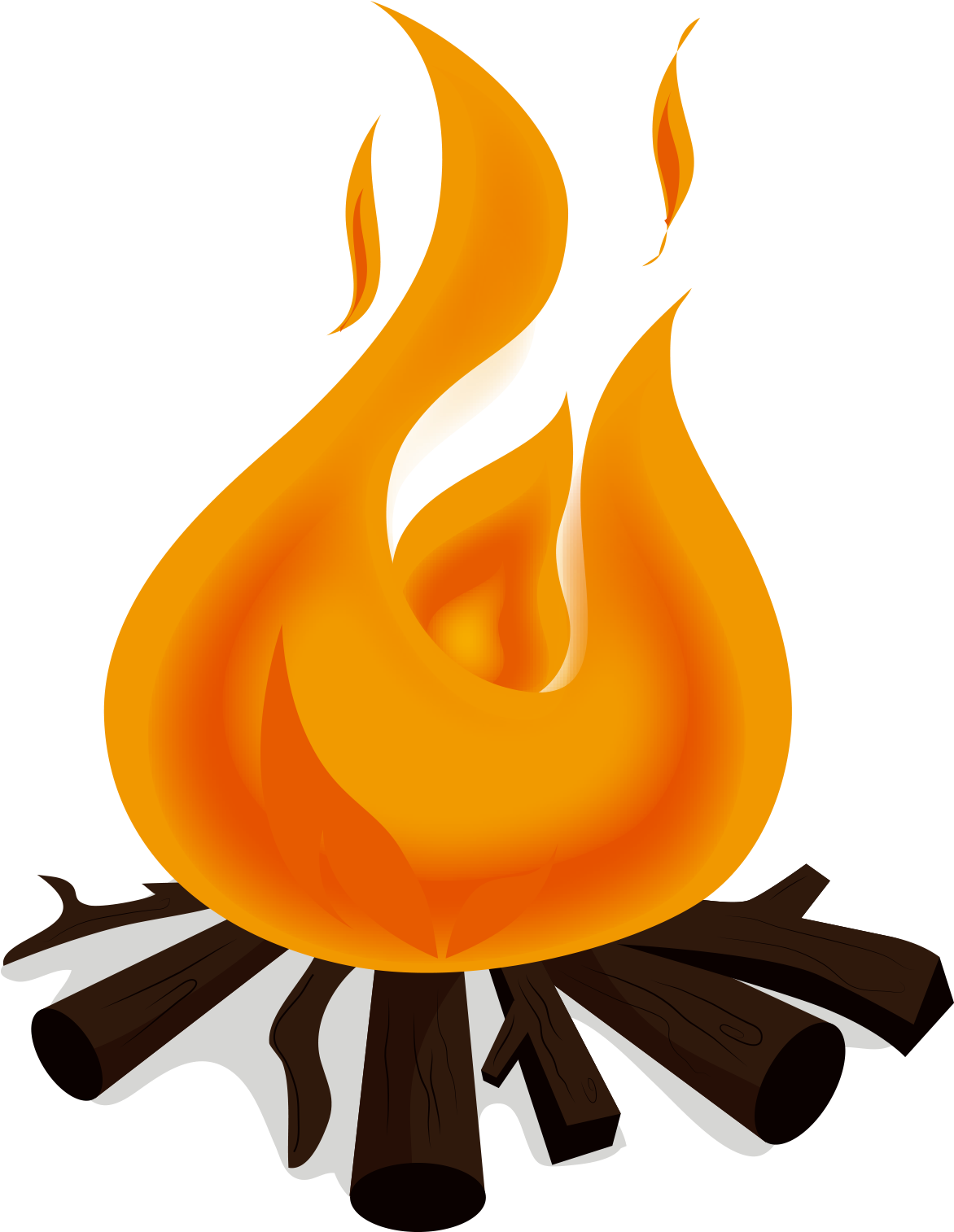 Vector Wood Campfire Free Clipart HQ PNG Image