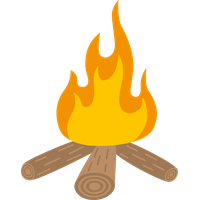 Vector Wood Campfire Free Clipart HQ PNG Image