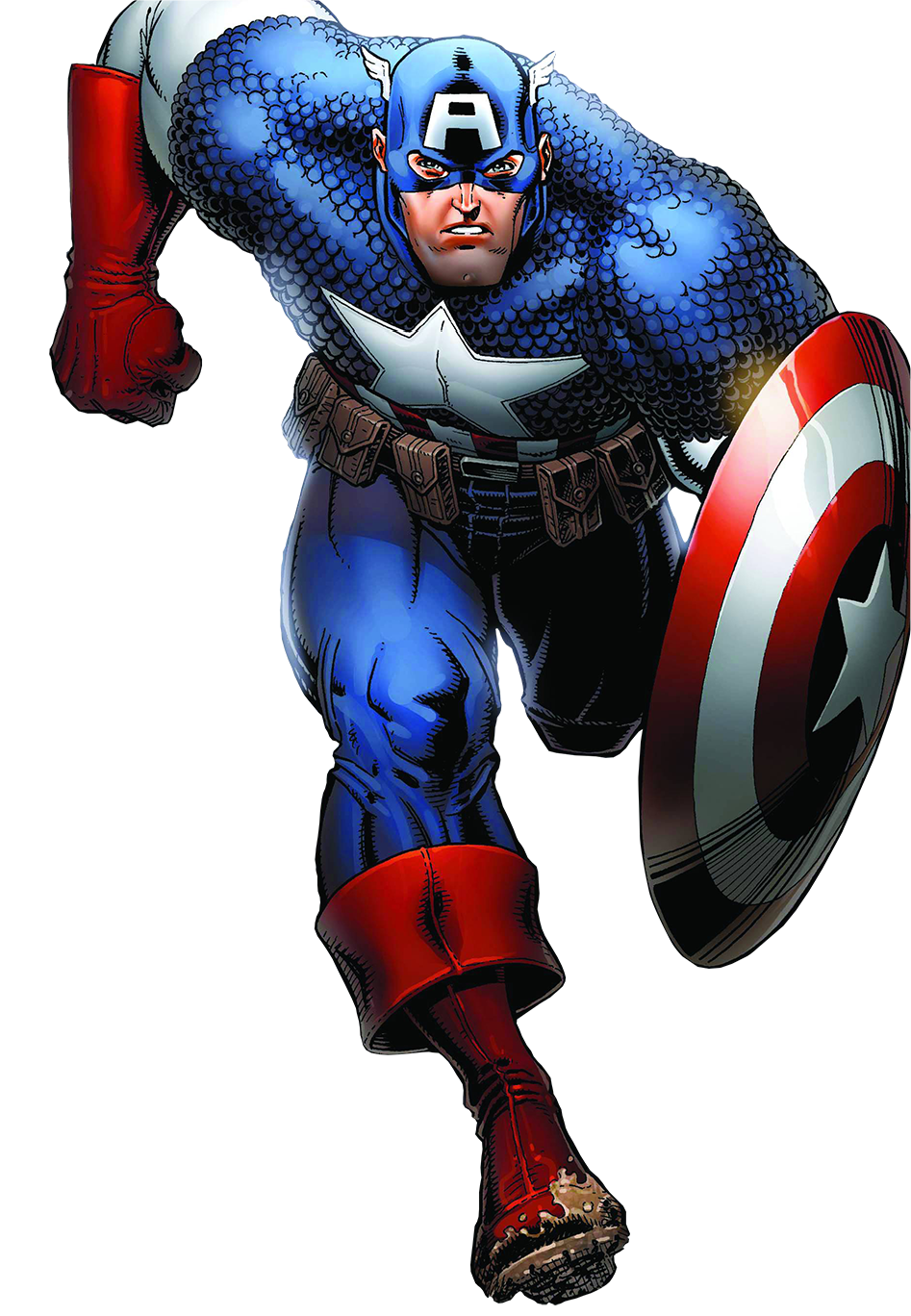 America Figure Comics Character Fictional Book Action PNG Image