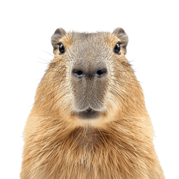 Capybara head Transparent PNG Image