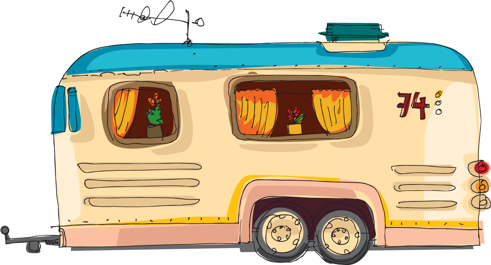 Caravan Transparent PNG Image