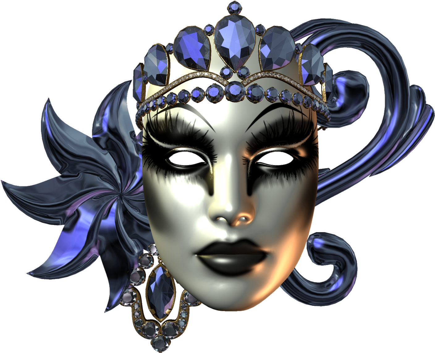 Mask Full Eye Carnival Face Transparent PNG Image