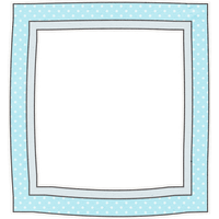 Blue Square Dotted Purple Light Frame Hand