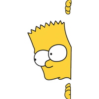 Bart Simpson Sticker Cartoon VKontakte, Bart Simpson, angle, text