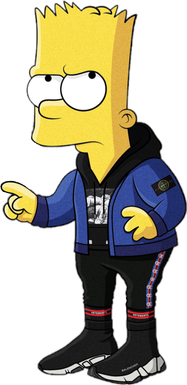Download Bart Character Fictional Hypebeast Gucci Yellow Simpson HQ PNG ...