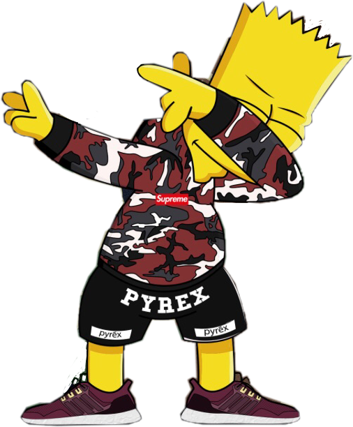 Bart Yellow Tshirt Hoodie Cartoon Simpson PNG Image